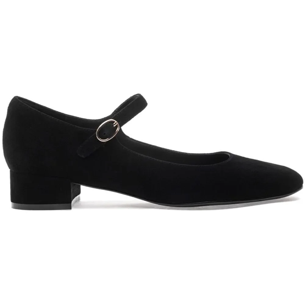 Revolve Jeffrey Campbell Suede Velvet Leather Mary Jane